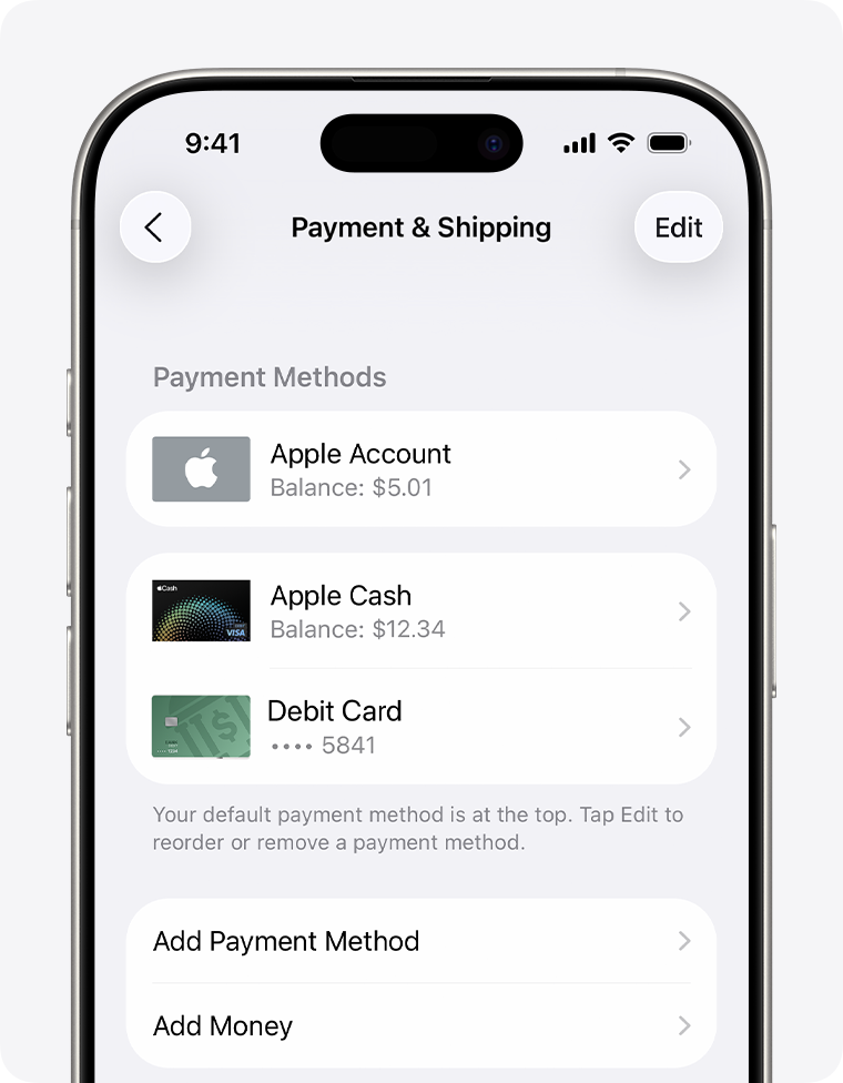 Supported payment methods and regional billing settings for a digital subscription service