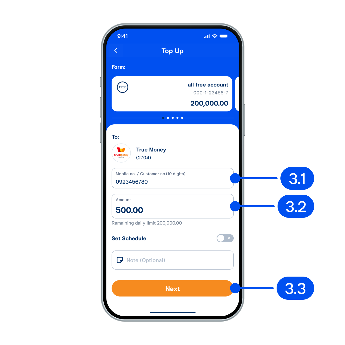 A user reviewing a mobile top-up checkout screen after a failed payment A user reviewing a mobile top-up checkout screen after a failed payment