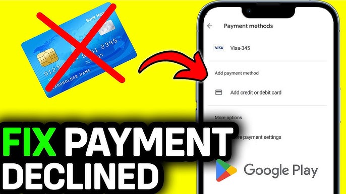 Warning screen illustrating common online payment decline reasons Warning screen illustrating common online payment decline reasons